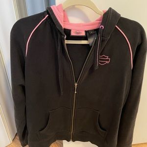 Harley Davidson black pink jacket